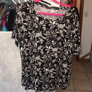 Old navy 2x Black and white floral tunic.